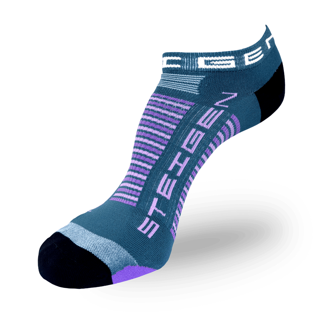 Teal Running Socks Zero Length