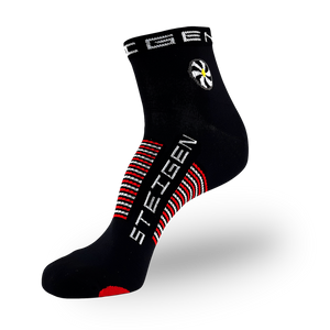 Big Foot (Size 12+ Only) Black Running Socks ¼ Length