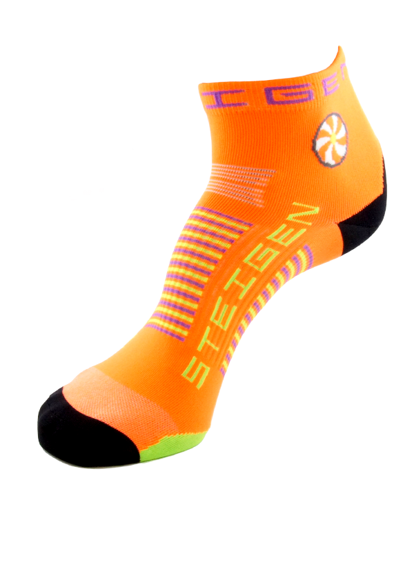 Goldfish Orange Running Socks ¼ Length