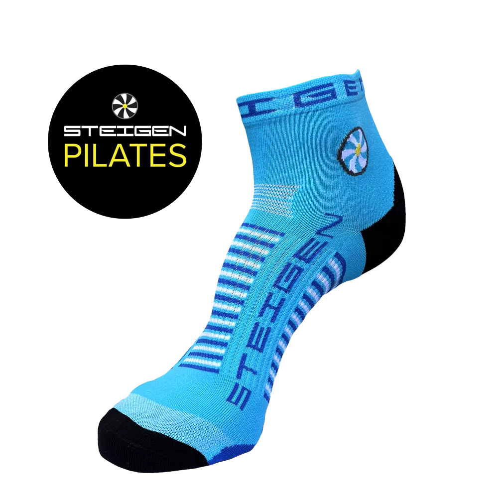 Pilates Socks Breezy Blue 1/4 Length