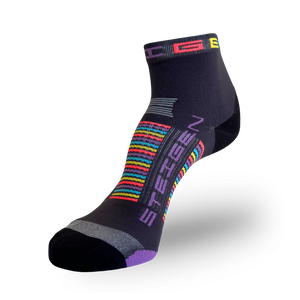 Grey Running Socks ¼ Length