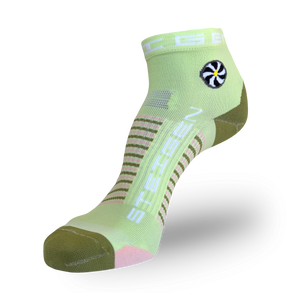 Olive Grove Running Socks ¼ Length