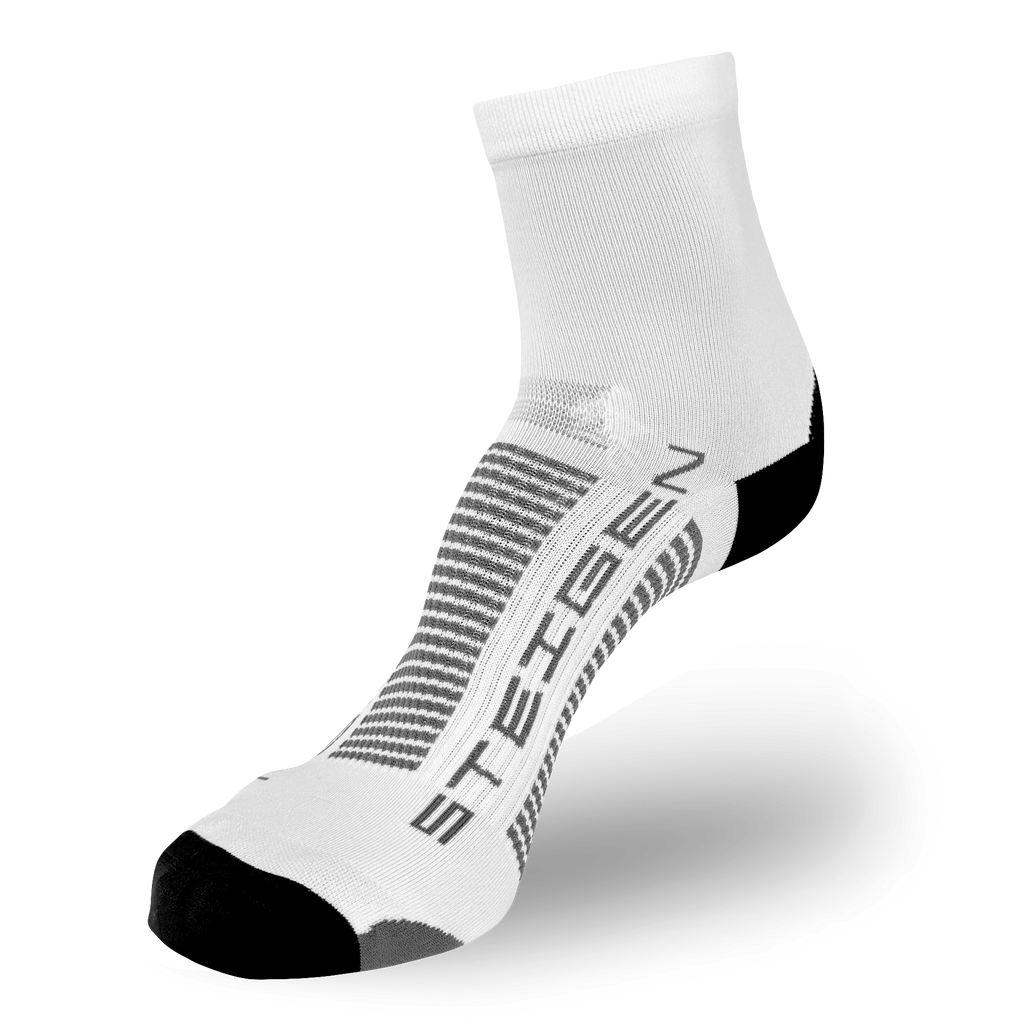 School White Running Socks ½ Length