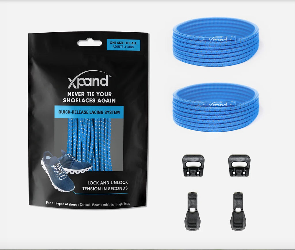 Xpand Laces Quick Release - True Blue Reflective