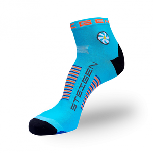 Big Foot (Size 12+ Only) Blue Running Socks ¼ Length