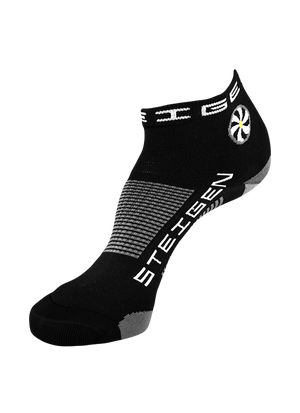 Black Running Socks ¼ Length