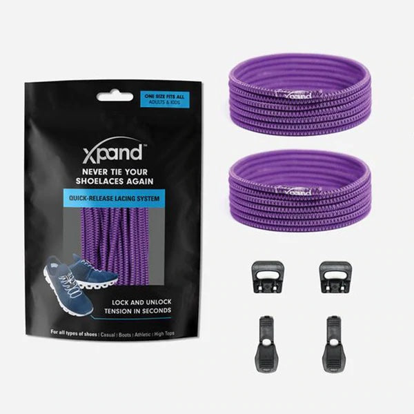 Xpand Laces Quick Release Purple Oxford NZ