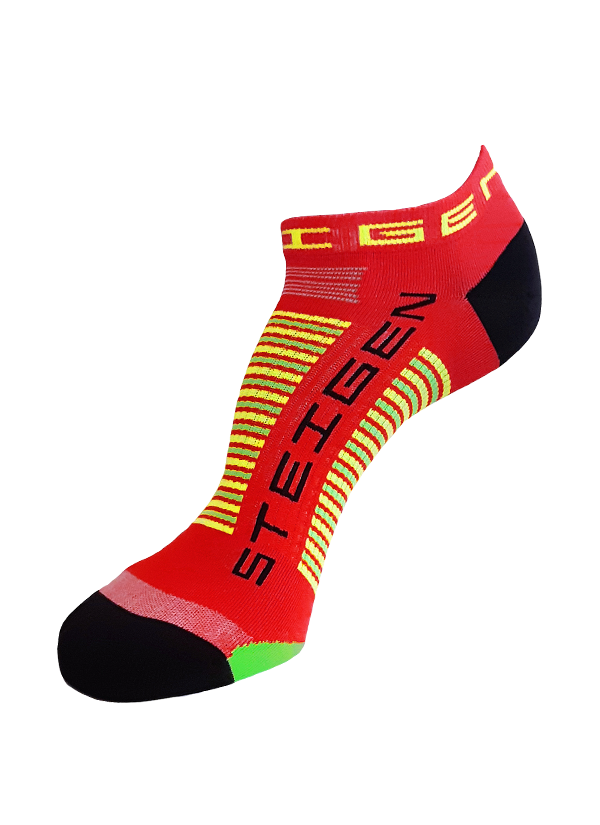 Red Running Socks Zero Length