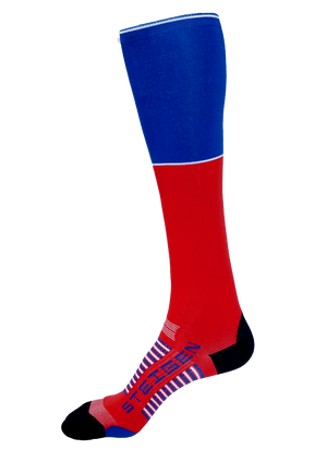 Red Running Socks Full Length