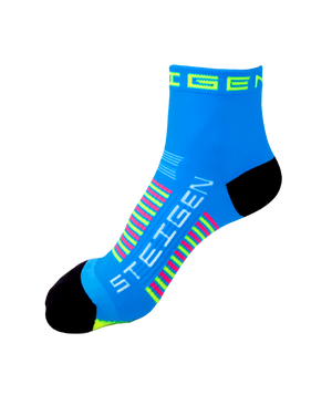 Kids Blue Running Socks ¼ Length